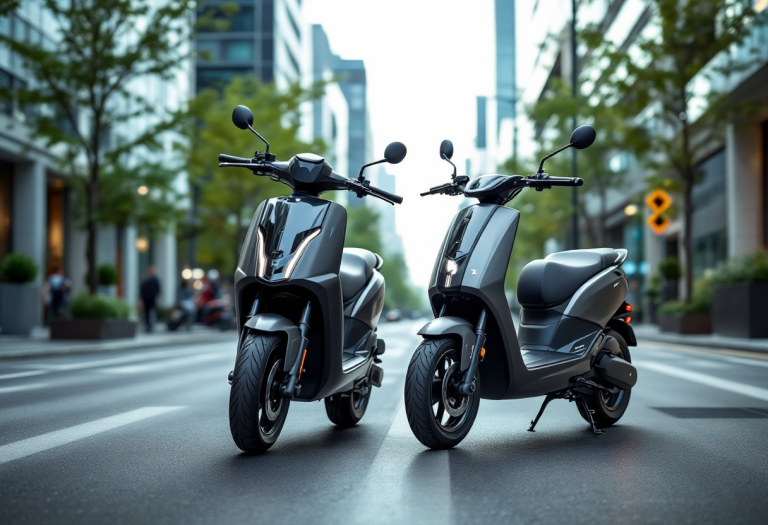 Monopattini Navee ST3 e GT3 in un ambiente urbano