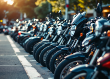 Parcheggio riservato alle moto secondo il Codice della Strada