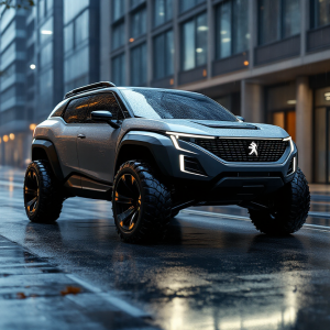 Concept Peugeot Hoggar in un paesaggio fuoristradistico