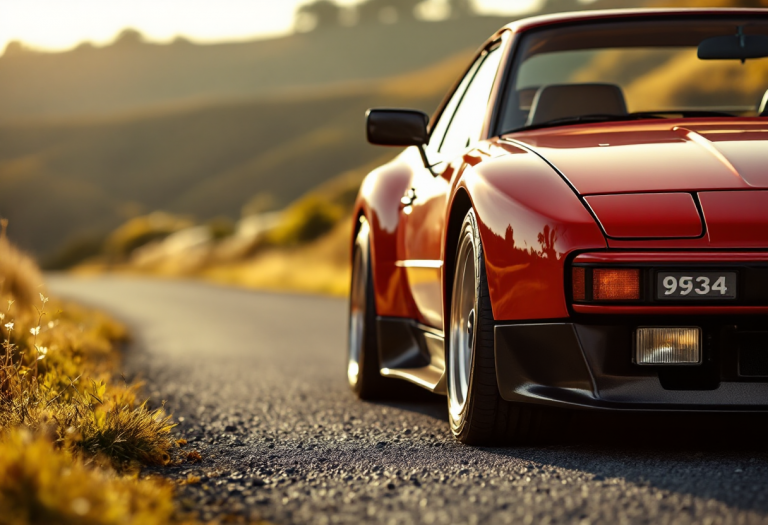 Porsche 924 in un contesto elegante e sportivo