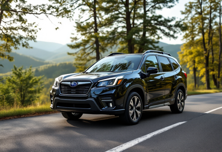Subaru Forester 2023 in un paesaggio naturale