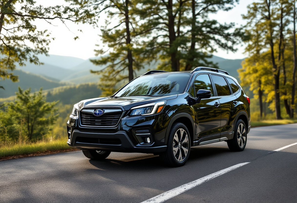 Subaru Forester 2023 in un paesaggio naturale