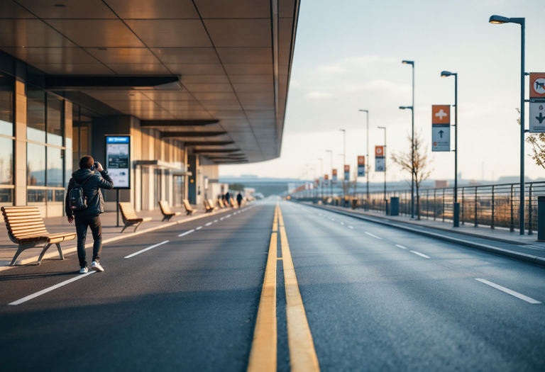 Taxi in attesa all'aeroporto di Bari per trasferimenti