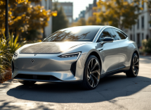 Vernice solare innovativa di Mercedes su un'auto elettrica