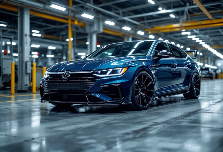 Volkswagen M5 con motore W10 in esposizione