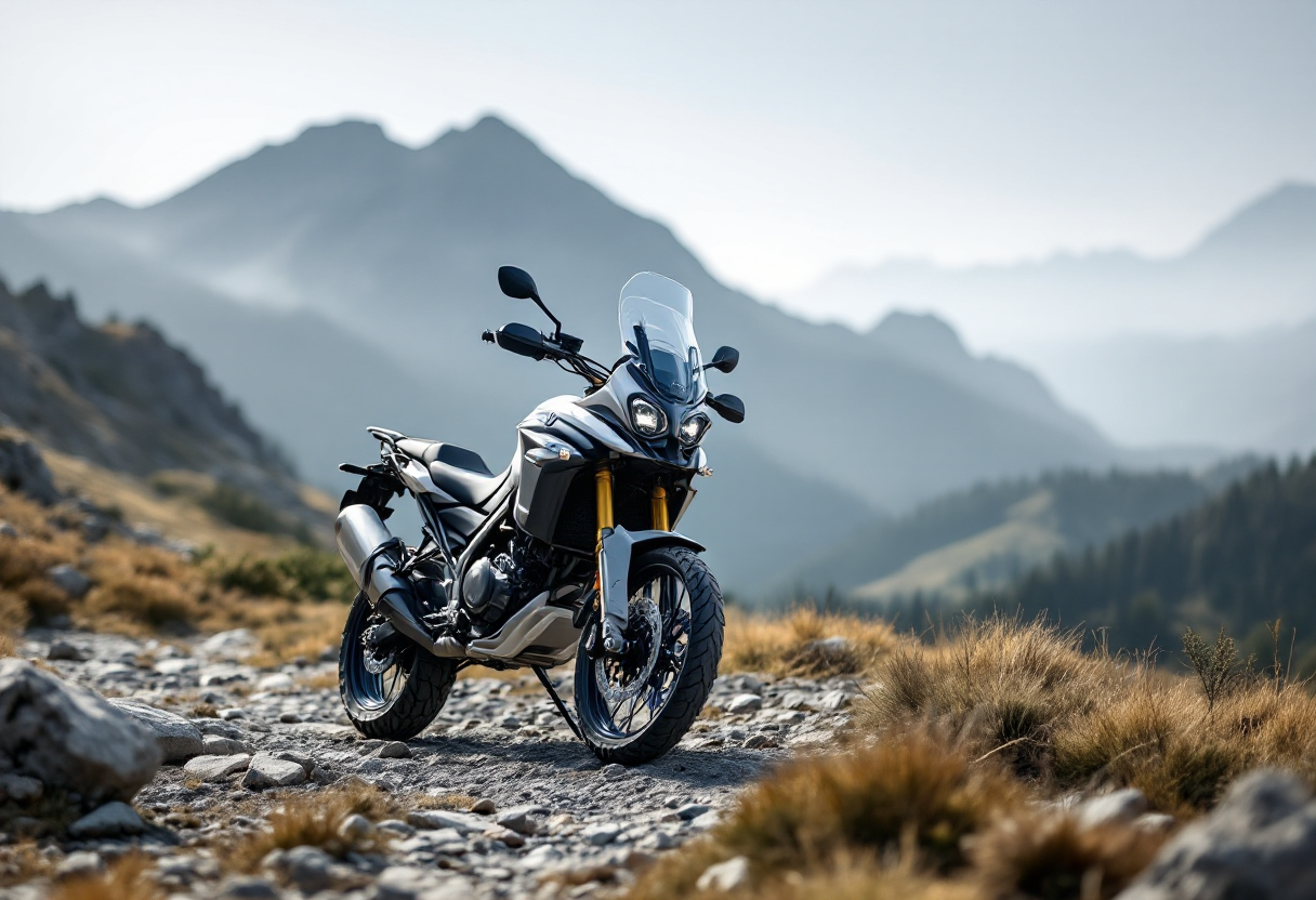 Yamaha Ténéré 700 2025 in azione su un sentiero