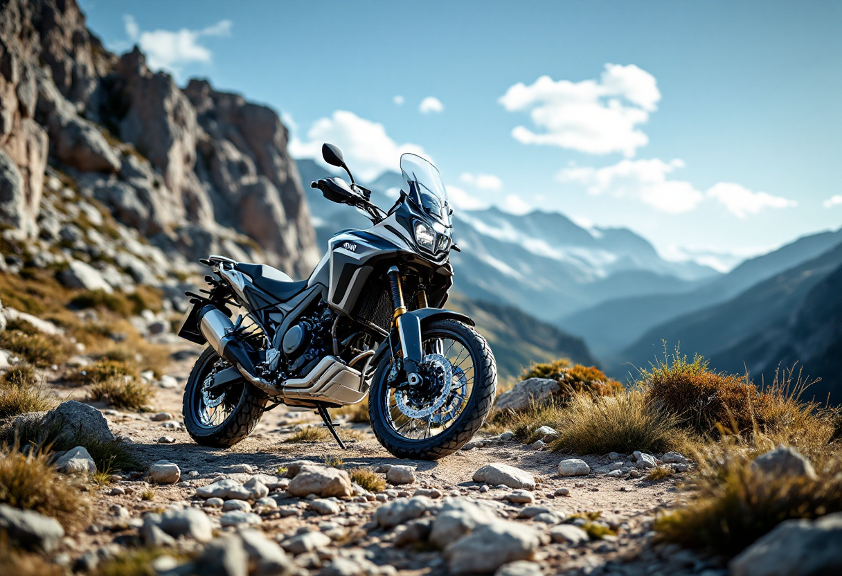 Yamaha Ténéré 700 2025 in azione su un sentiero avventuroso