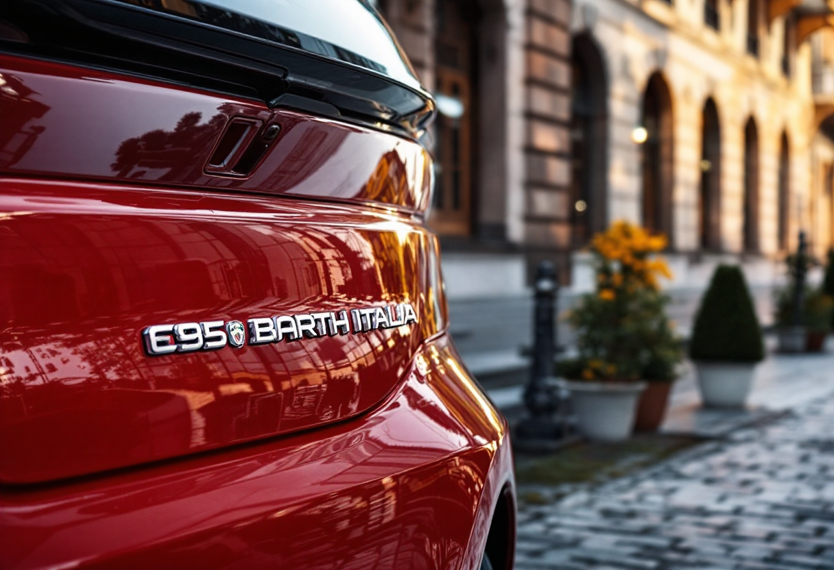 Abarth 695 Club Italia in movimento su strada