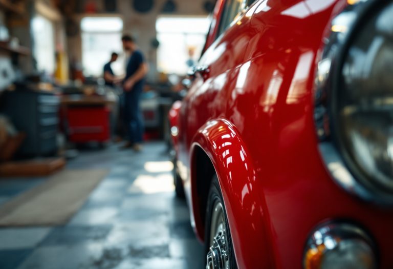 Abarth auto sportiva con motore endotermico