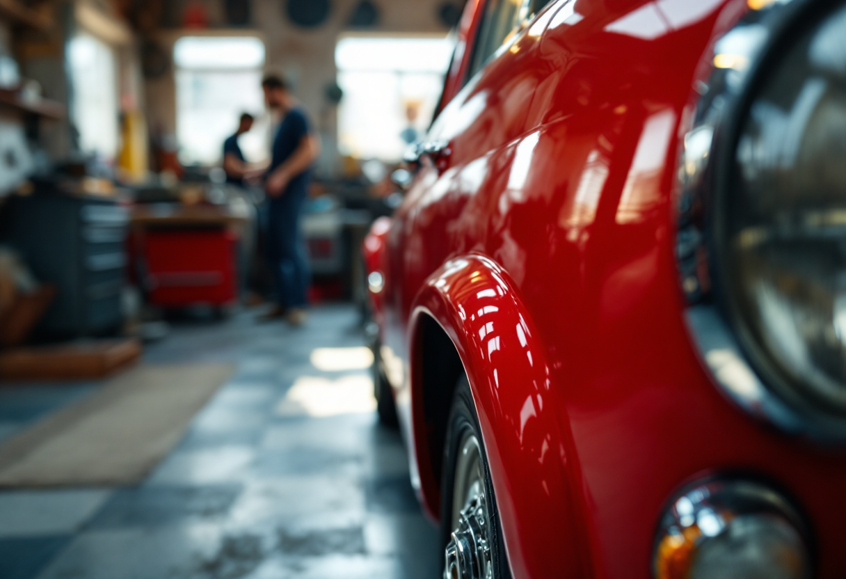 Abarth auto sportiva con motore endotermico