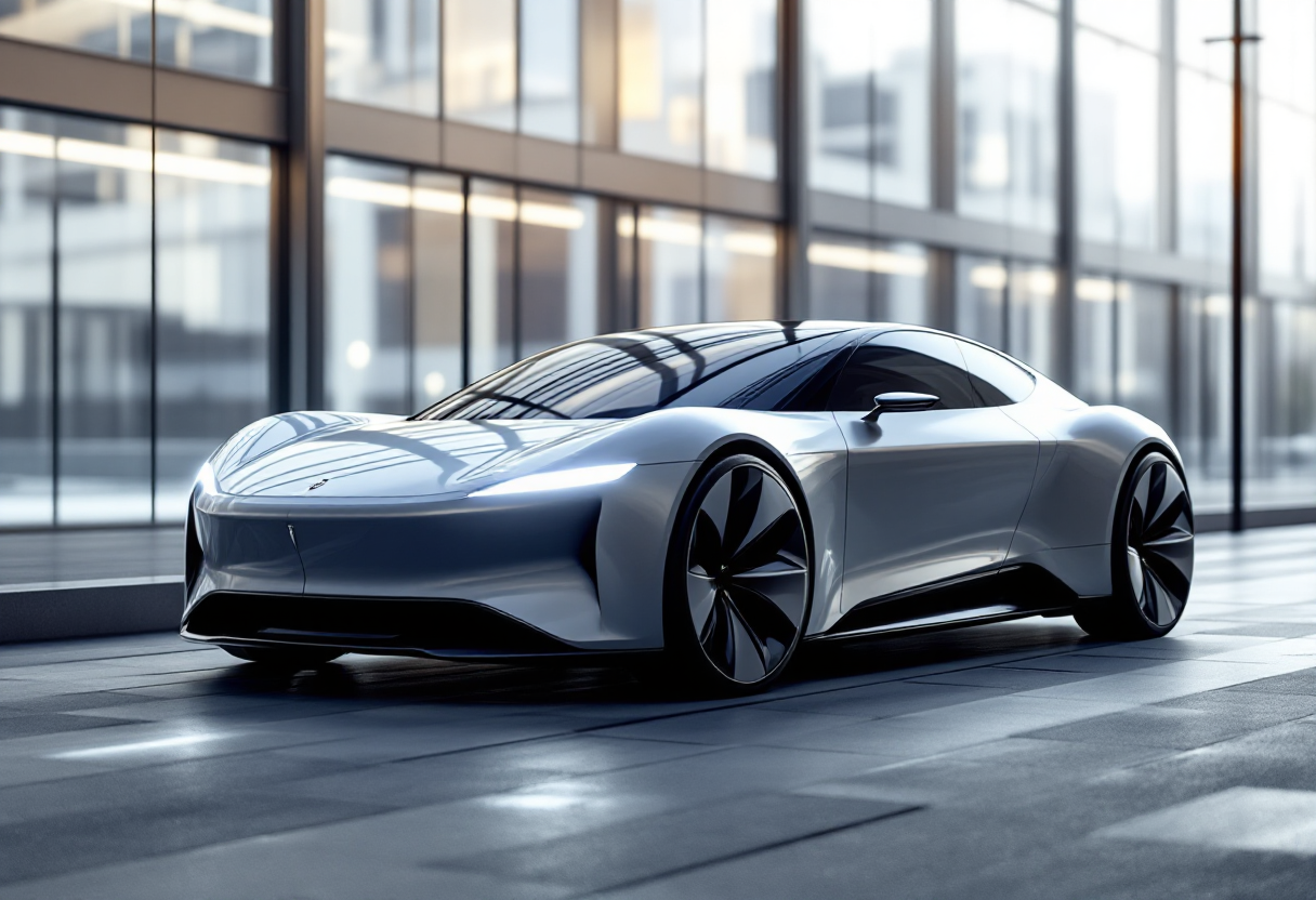 Alpine A390, nuova auto elettrica sportiva in movimento