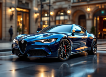 Alpine A390 in movimento su strada