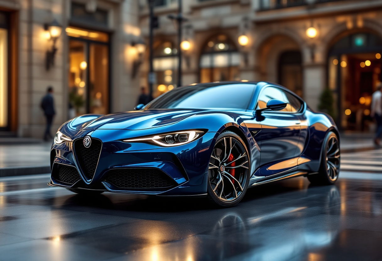 Alpine A390 in movimento su strada