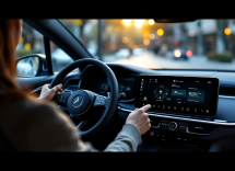 Immagine di Apple CarPlay Ultra in un'auto moderna