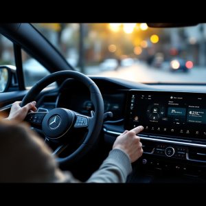 Immagine di Apple CarPlay Ultra in un'auto moderna