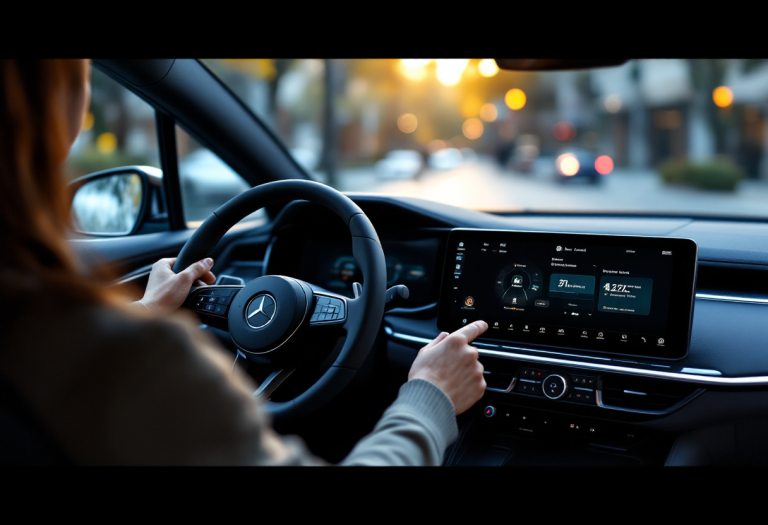 Immagine di Apple CarPlay Ultra in un'auto moderna