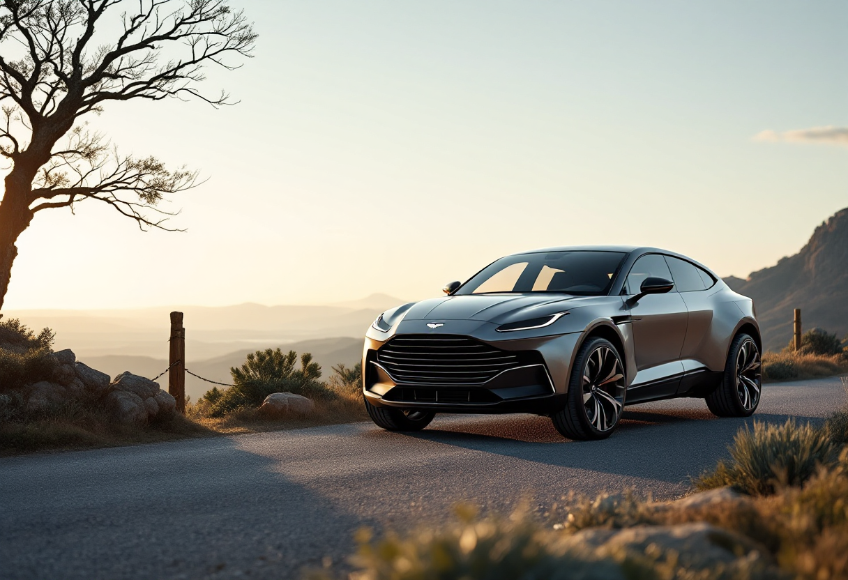 Aston Martin DBX S 2025 in un paesaggio elegante