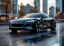 Audi e-tron GT quattro in movimento su strada