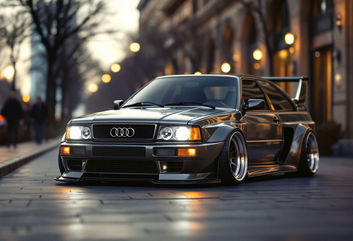 Audi quattro restomod di ABT con design moderno