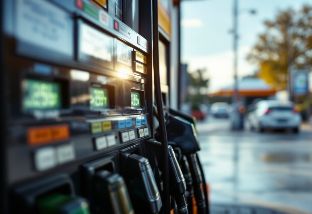 Grafico degli aumenti dei carburanti in Italia