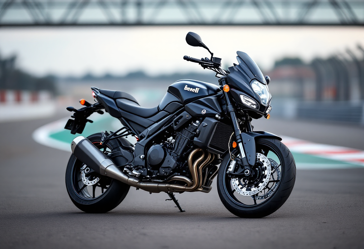 Benelli Tornado 550 in azione su strada