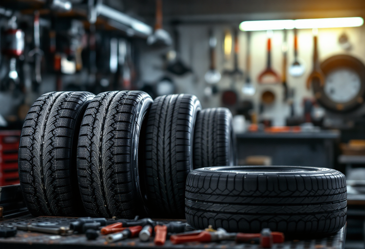 Pneumatici estivi pronti per il cambio gomme