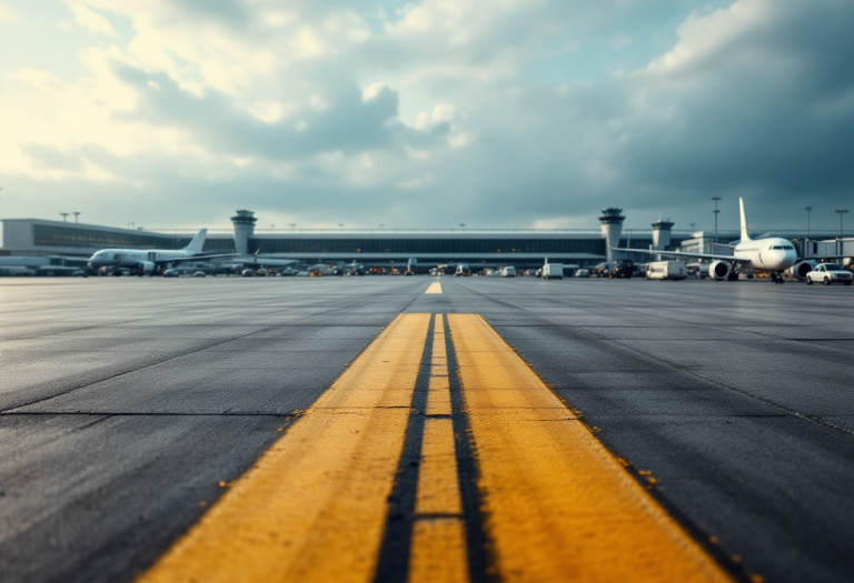 Aeroporto di Catania con condizioni di wind shear