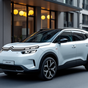 Citroen C5 Aircross 2025 in un ambiente urbano moderno