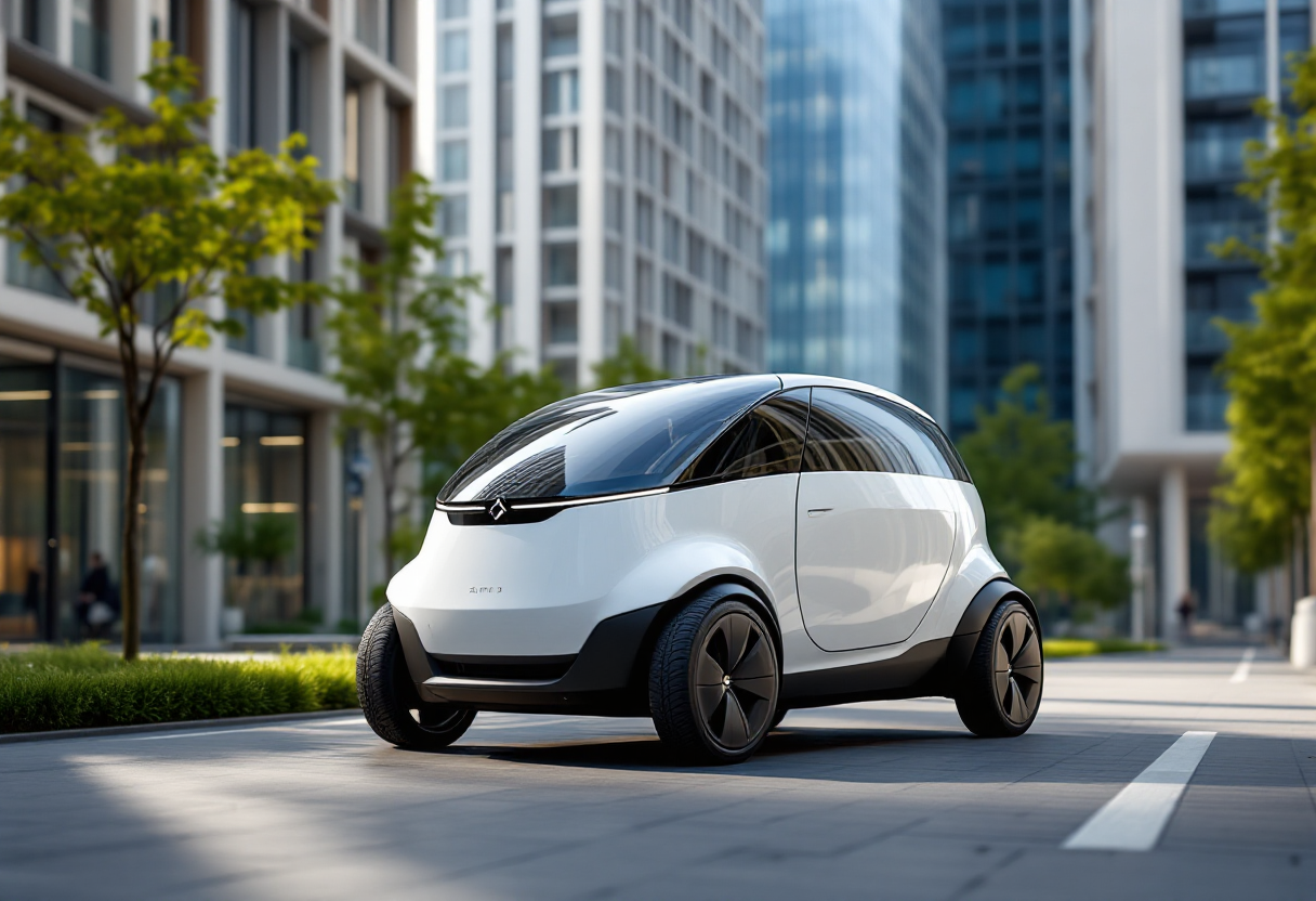 Citroën Ami Buggy 2024 in un ambiente urbano moderno
