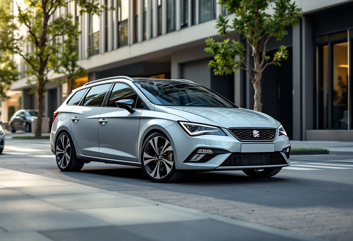 Cupra Leon Sportstourer e-Hybrid in movimento