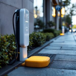 Curb Charger di Rheinmetall per ricarica veicoli elettrici