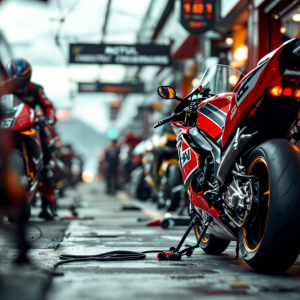 Ducati in azione durante il MotoGP a Le Mans 2025