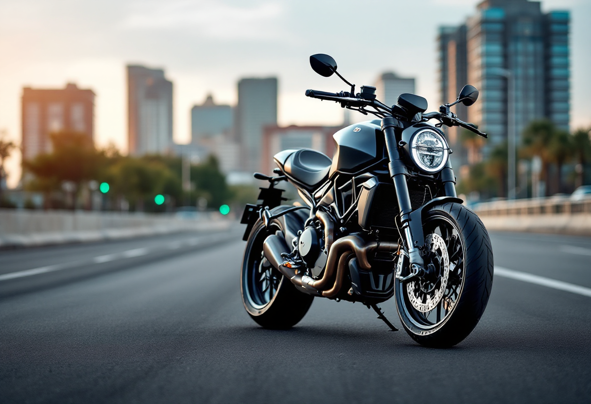 Ducati XDiavel V4 in movimento su strada