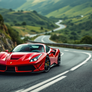 Immagine di una Ferrari speciale in azione