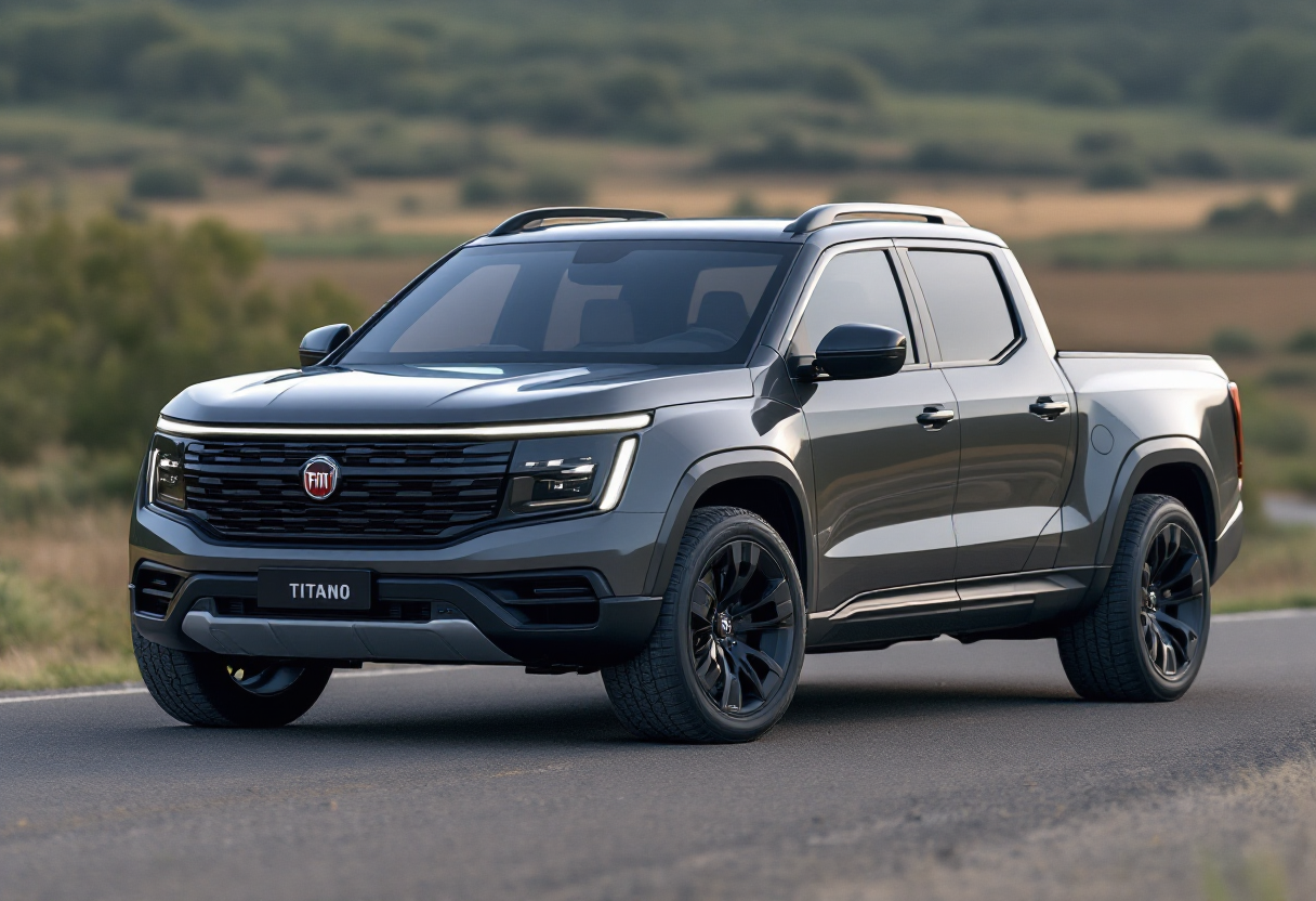 Fiat Titano 2026 in azione su strada