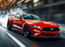 Ford Mustang GTD in azione al Nurburgring