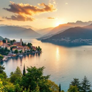 Auto storiche e moderne in esposizione al Lago di Como