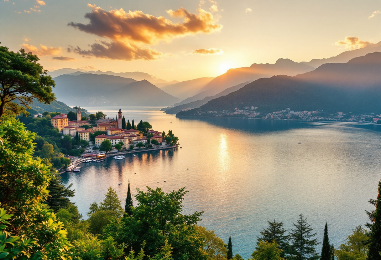 Auto storiche e moderne in esposizione al Lago di Como