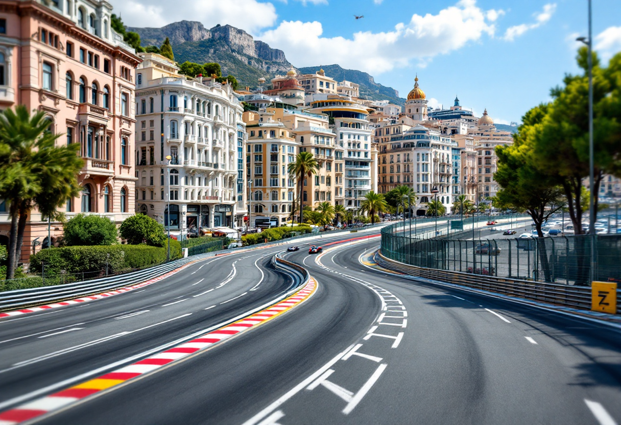 Lando Norris festeggia la vittoria al GP di Monaco 2025