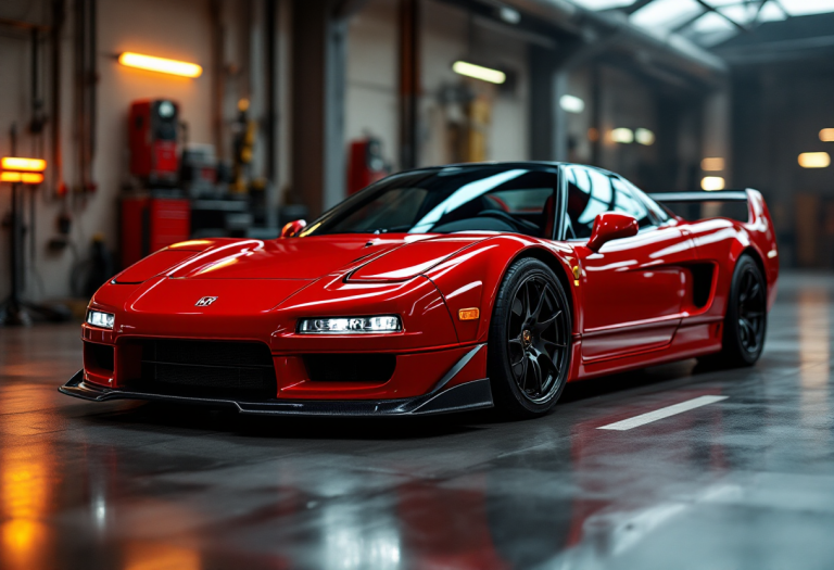 Honda NSX-R del 2002 in esposizione all'asta