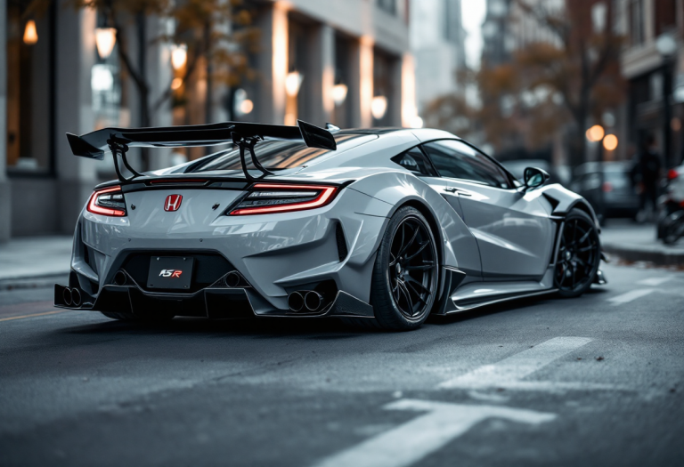 Honda NSX-R in un contesto sportivo e dinamico