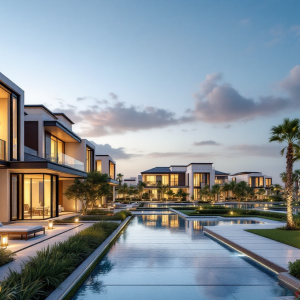 Vista panoramica dell'isola residenziale Brabus ad Abu Dhabi