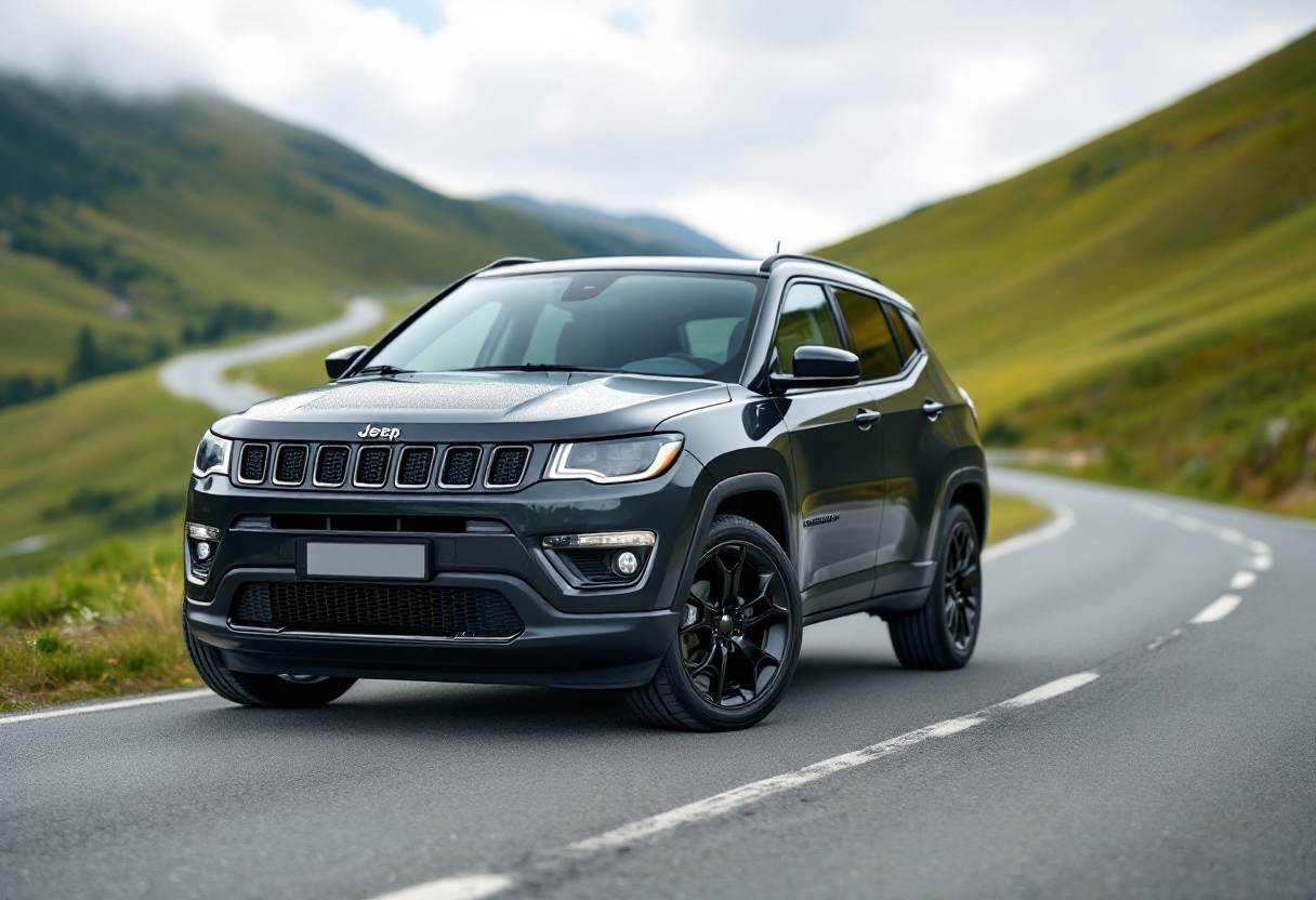 Nuova Jeep Compass 2025 in un contesto urbano europeo
