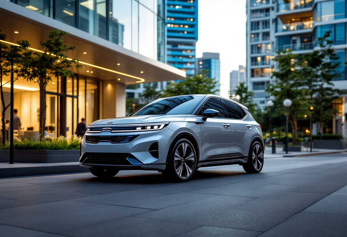 Kia PV5, MPV elettrico, design moderno e sostenibile