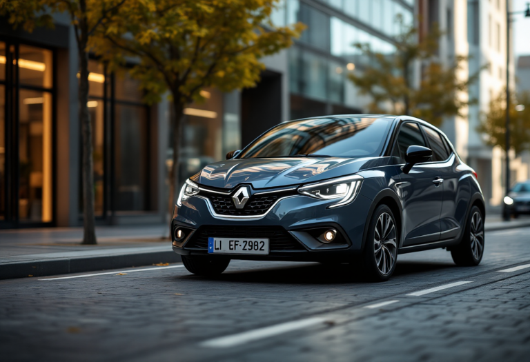 Lancia Ypsilon HF Line in un contesto urbano moderno