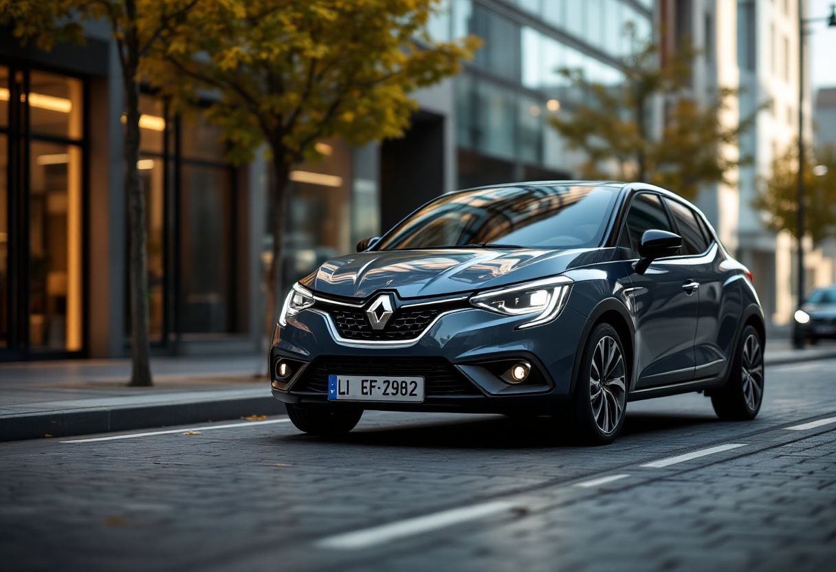 Lancia Ypsilon HF Line in un contesto urbano moderno