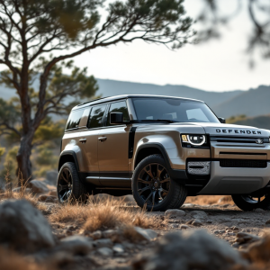 Nuova Land Rover Defender 2026 in azione su terreno difficile