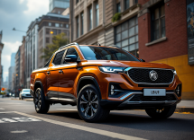 MG U9 pick-up in azione su strada