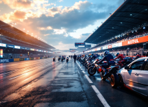 Marquez in azione al Gran Premio di Francia a Le Mans
