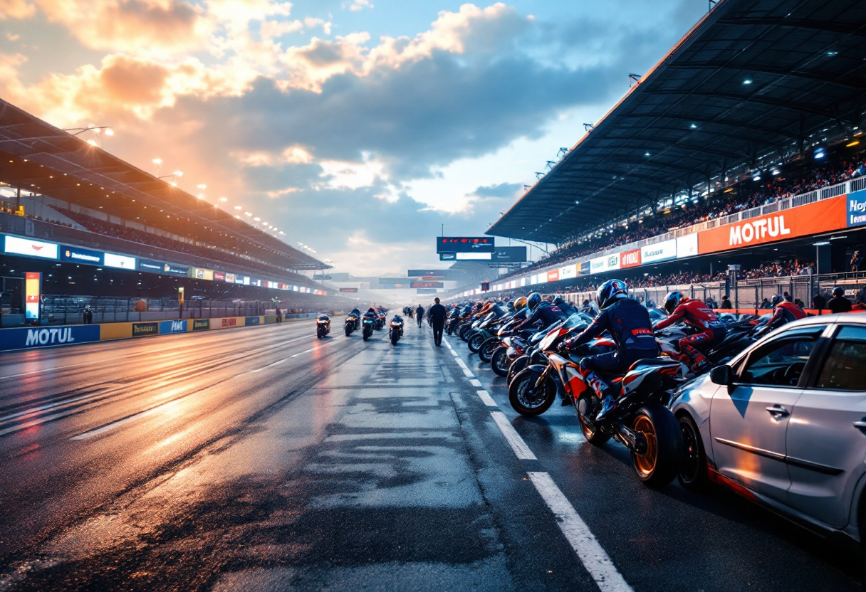 Marquez in azione al Gran Premio di Francia a Le Mans
